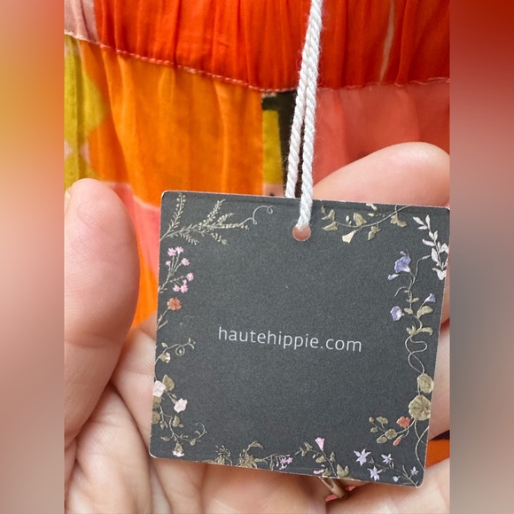 HAUTE HIPPIE NWT Elegant, Fun Cotton Pants. Mediterranean Cocktail Party Size S - Picture 10 of 12